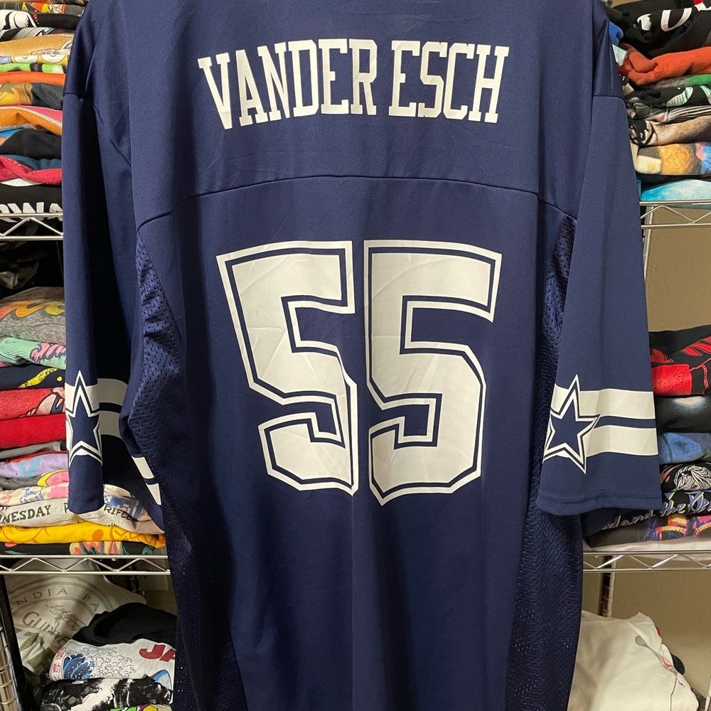 Leighton Vander Esch - WOLF 🐺 HUNTER- Blue Cowboys Jersey #55
